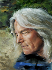 Selbstporträt: Ölgemälde in Alla-Prima-Maltechnik