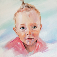 Porträt: Acrylgemälde auf Leinwand