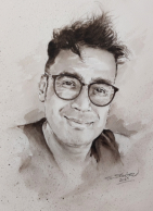 Porträt: Aquarell auf ARCHES Aquarellpapier