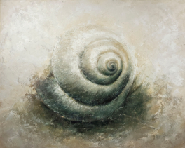 Schneckenhaus – Acryl und Öl auf Leinwand