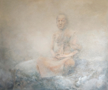 Stille Meditation: Acryl- und Mischtechnik auf Leinwand, 180 x 150 cm