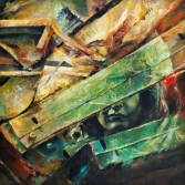 Im Schatten der Zeit: „Die Vergessenen“, Acrylgemälde im Fantasy-Stil